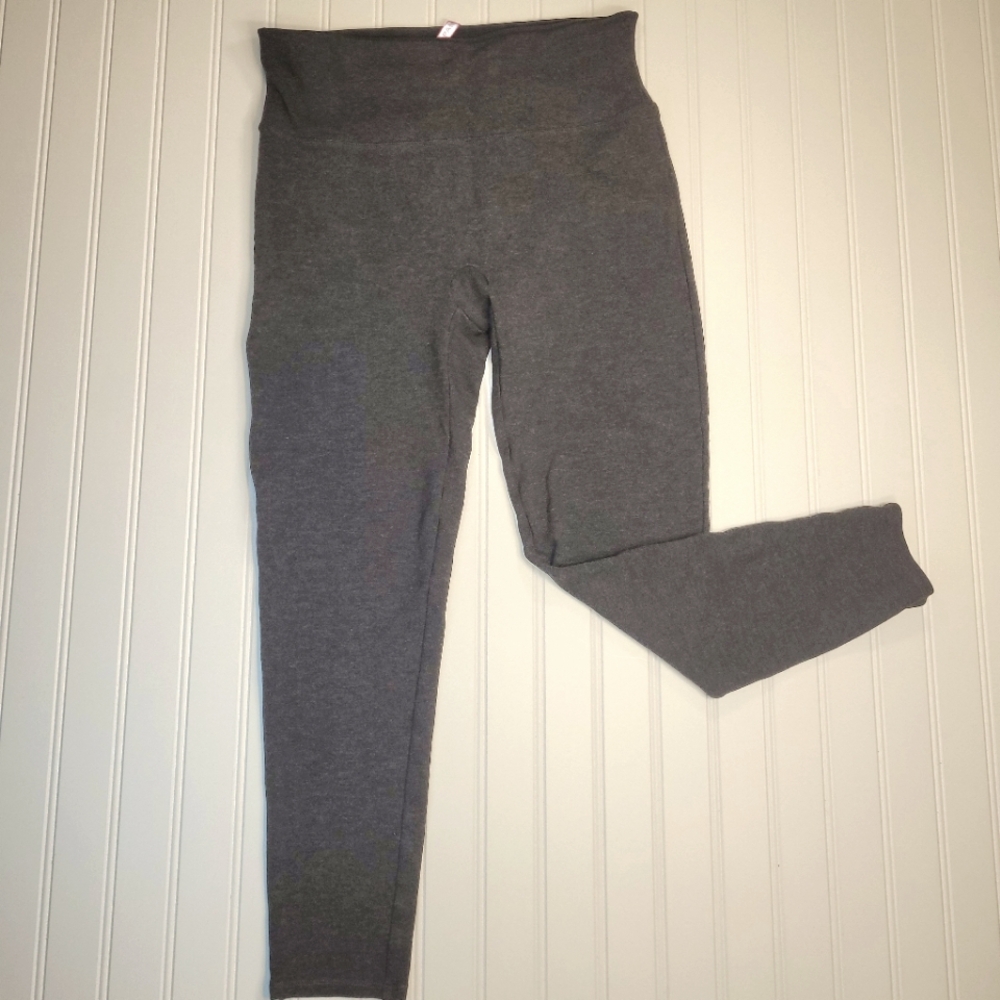 Spanx Grey Leggings size Large skinny active lounge pant